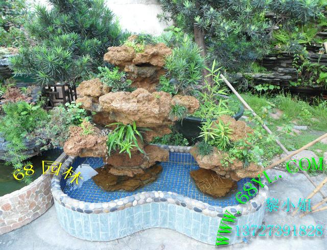 供應(yīng)居家陽臺(tái)擺設(shè)吸水石假山 盆景流水噴泉假山園林設(shè)計(jì)