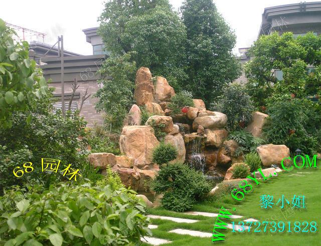 供應(yīng)黃臘石假山供應(yīng)/別墅花園假山造景/黃蠟石假山/魚池過濾施工隊(duì)