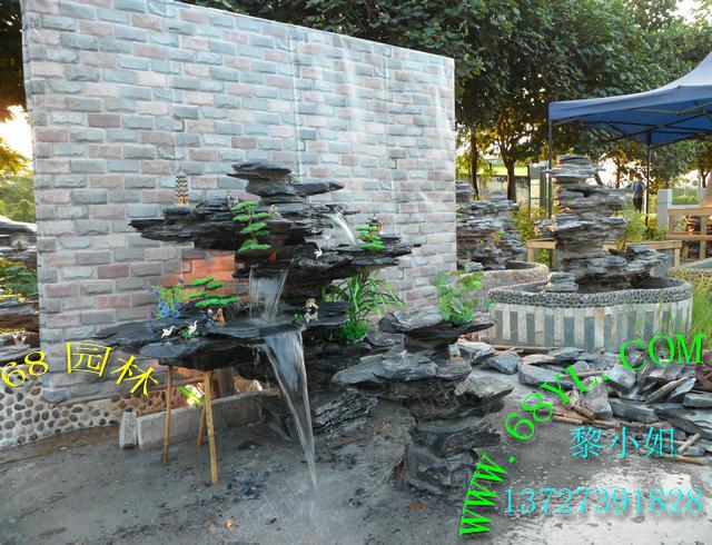 供應訂做英石假山實景