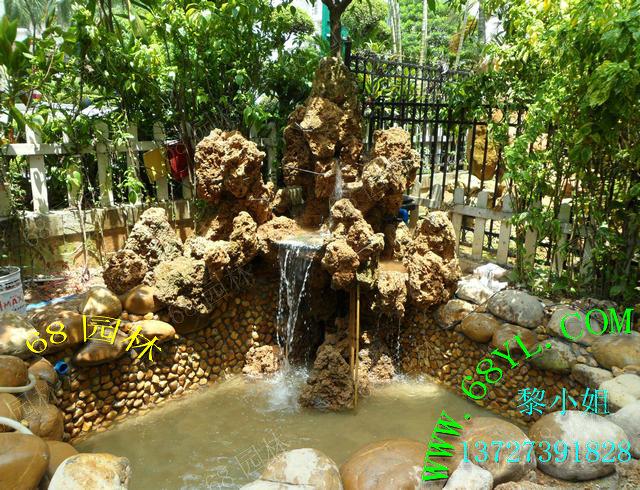 供應(yīng)天然石吸水石假山 流水水景假山裝飾假山魚(yú)池