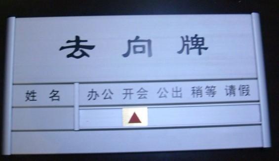 供應(yīng)去向牌 鋁合金科室牌 門牌