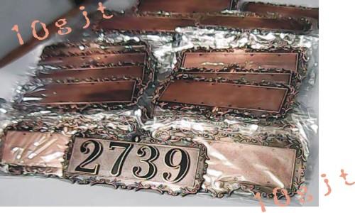 供應(yīng)古銅門牌號 古銅房號牌*批發(fā)