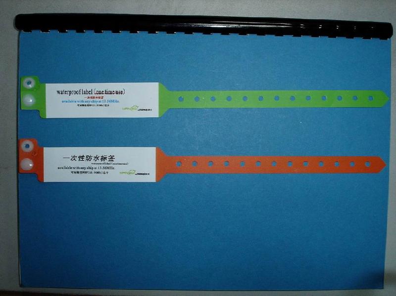 供應一次性電子標簽 RFID電子標簽 手腕電子標簽制作