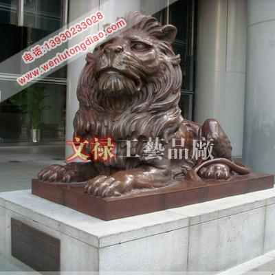 供應銅雕獅子銅獅子北京獅子
