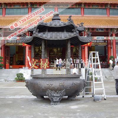 供應(yīng)唐縣鑄銅香爐，銅香爐廠家，銅雕塔爐，鑄銅寶塔