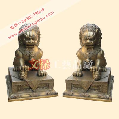 供應(yīng)鑄銅獅子故宮銅獅子