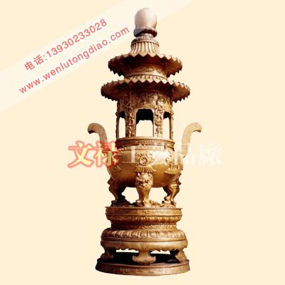 供應銅香爐方香爐鑄銅香爐廠家