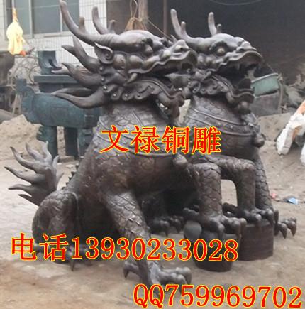 供應(yīng)銅麒麟雕塑價(jià)格