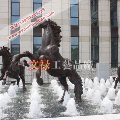 供應(yīng)銅馬銅雕馬鑄銅馬雕塑文祿工藝品廠