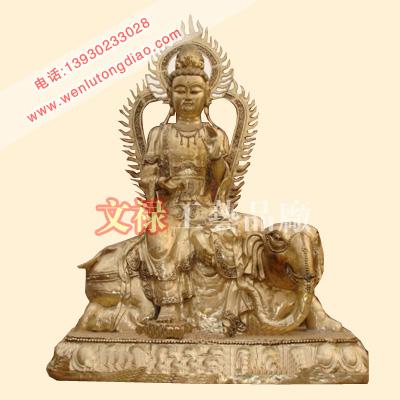 供應(yīng)銅雕佛像文祿工藝品廠