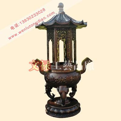供應(yīng)銅香爐鑄銅香爐文祿工藝品廠