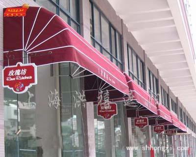 上海鋼構雨棚遮陽雨篷圖片