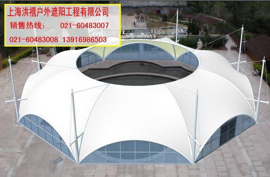 上海嘉定雨篷遮陽棚停車棚帳篷圖片