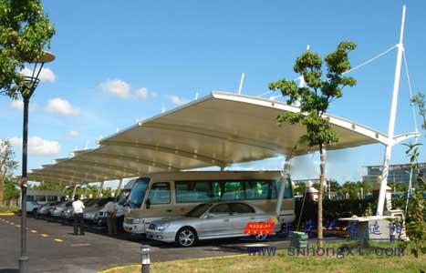 供應膜結構車棚德國進口膜材停車篷制作