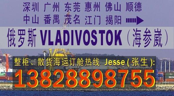 深圳海运到俄罗斯VLADIVOSTOK海参崴的国际海运代理公司图片