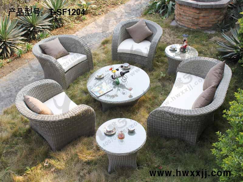 新款藤編沙發(fā)庭院藤編沙發(fā)T-SF1204圖片