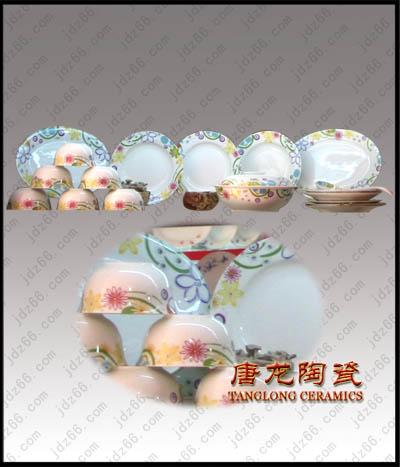 供應手繪手工藝陶瓷禮品餐具禮品餐具套
