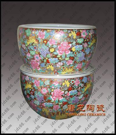 陶瓷魚缸金魚缸圖片/陶瓷魚缸金魚缸樣板圖 (4)