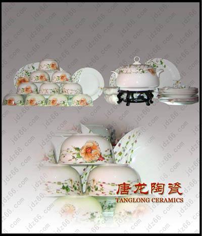 供應(yīng)青花玲瓏禮品陶瓷餐具商務(wù)禮品餐具