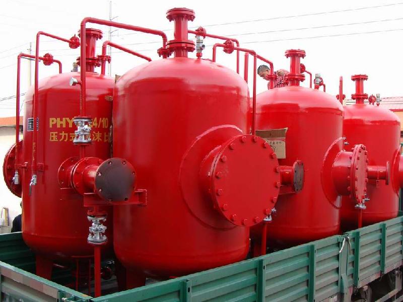 供應壓力式泡沫比例混合裝置、隔膜式泡沫比例混合器、泡沫液儲罐壓力