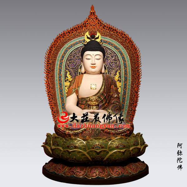 供應西方三圣銅雕彩繪-佛像廠家-