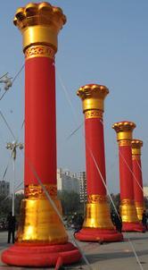 供應(yīng)團(tuán)結(jié)柱,團(tuán)結(jié)柱氣模,慶典立柱氣模,華表立柱氣模,燈籠立柱氣模