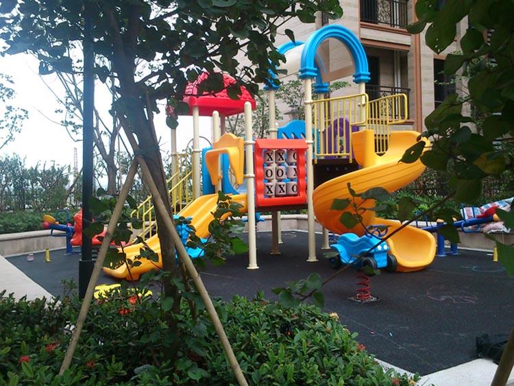 惠州小區(qū)組合滑梯圖片