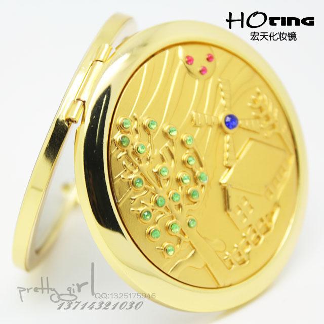 供應(yīng)鏡折疊雙面小鏡子精美禮品實(shí)用