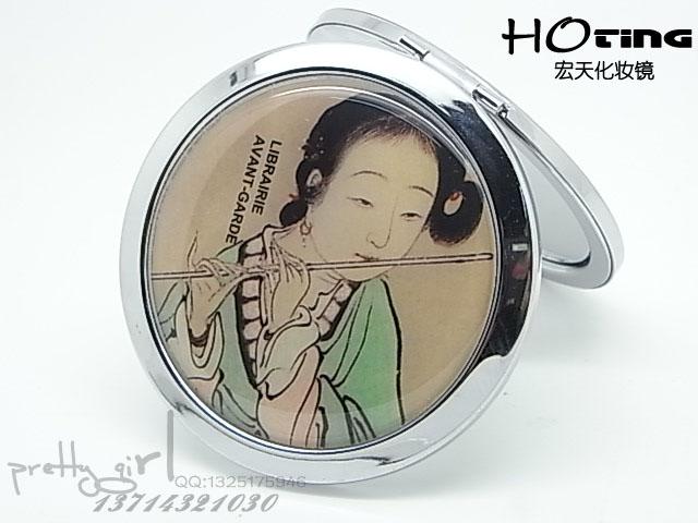 名人廣告便攜化妝鏡圖片