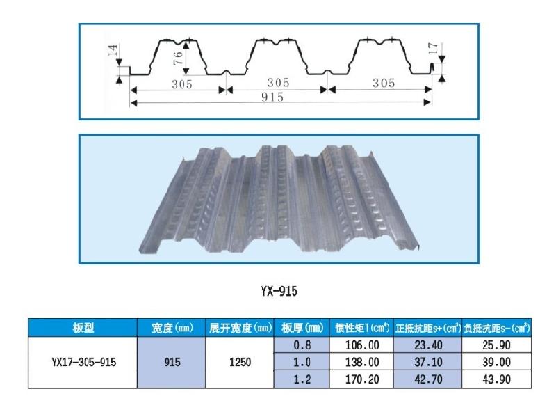 供应915型楼承板