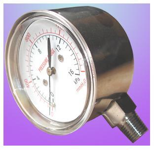 20KPA膜盒表0-30KPA微壓表,0-50KPA過(guò)壓防止型壓力表