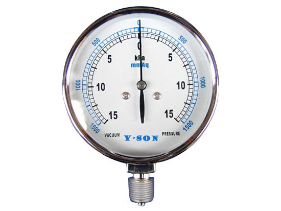 供應(yīng)0-15KPA壓力表，0-1500mmaq微壓表膜盒壓力表