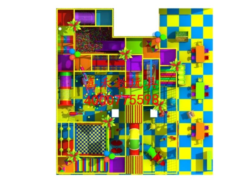 供應(yīng)嘉禾教玩具廠趣味組合滑梯批發(fā)