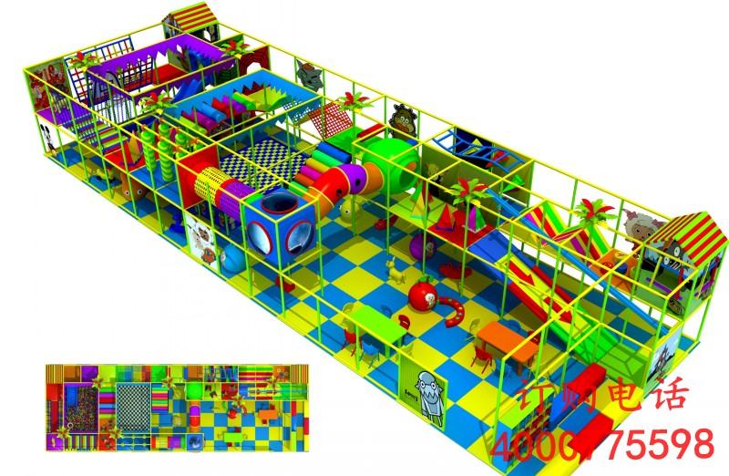 嘉禾小面積淘氣堡室內(nèi)游樂(lè)場(chǎng)圖片