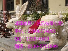 仿真可愛小白兔