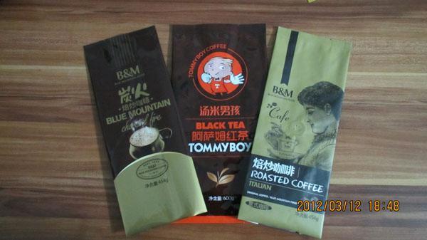 供應(yīng)寧波咖啡袋，咖啡鋁袋，帶排氣閥咖啡袋