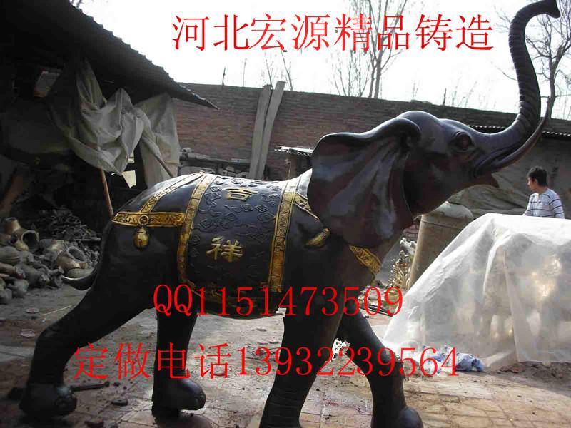 供應(yīng)銅雕動(dòng)物雕塑銅麒麟銅馬銅大象鑄銅大象雕塑