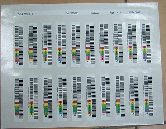 供应HP磁带库条形码标签LTO3、LTO4、LTO5等磁带库使用