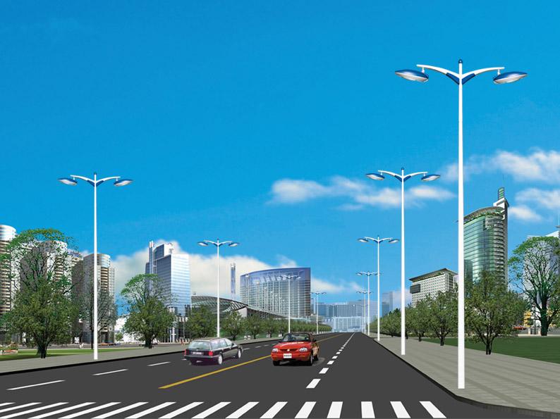 供應江蘇雙臂路燈基礎圖