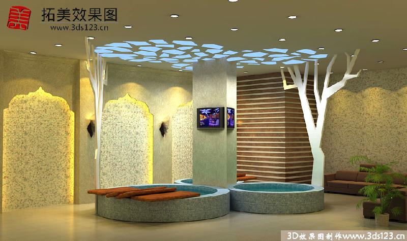 工裝家裝室內(nèi)設(shè)計濟南 代做辦公娛樂KTV展廳門店室外建筑3D效果圖