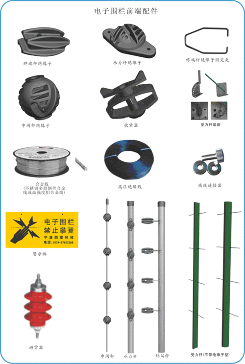 供应苏州电子围栏配件供应商/电子围栏主机批发/工厂围墙电子围栏系统安图片