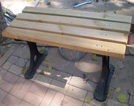 北京防腐木座椅圖片