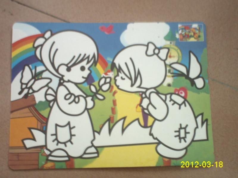 上海彩沙畫供應商圖片