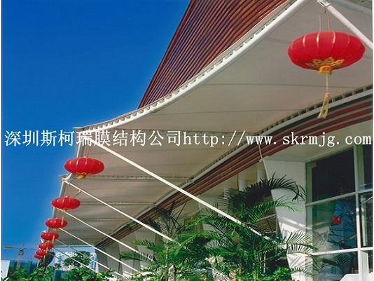 供應(yīng)聊城屋頂張拉膜建筑，建筑屋頂膜結(jié)構(gòu)工程定制，連廊張拉膜設(shè)計