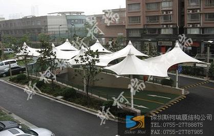 供應(yīng)車棚張拉膜建筑膜材制作加工