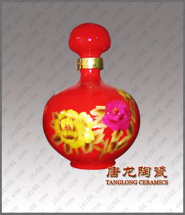 供应经典青花酒具 青花瓷酒瓶 定做陶瓷酒瓶 红瓷麦秆画陶瓷酒瓶定图片