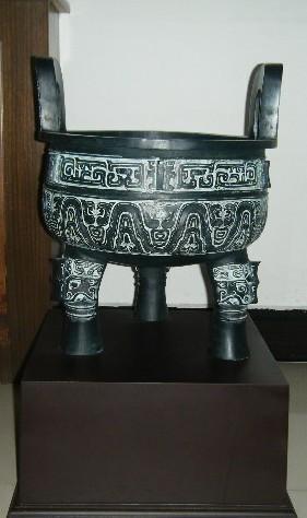 陜西西安仿古青銅器1/2克鼎開業(yè)慶典禮品擺件仿古工藝品文物復制品