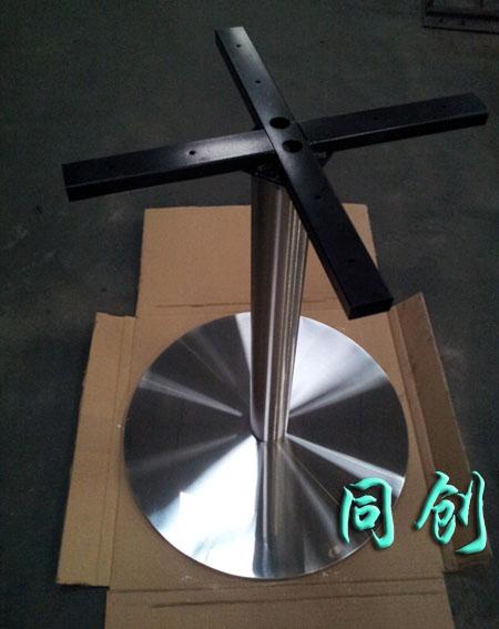 供應(yīng)餐館不銹鋼餐桌腳,圓底盤不銹鋼臺(tái)腳