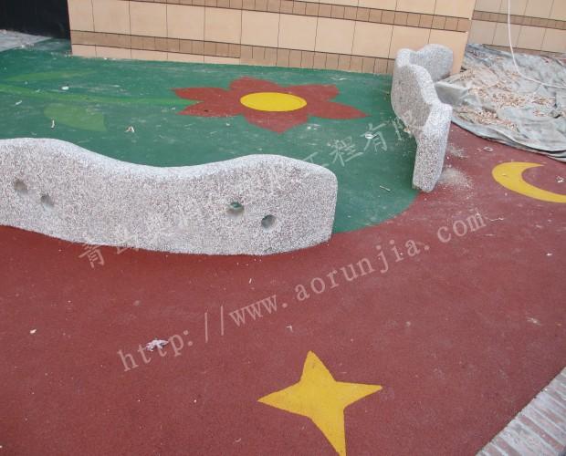 供應室外活動場地塑膠地面-青島奧潤佳