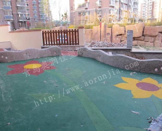 供應(yīng)幼兒園塑膠地面-室外彩色塑膠地面